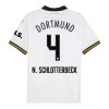 Maillot de Foot Borussia Dortmund N. Schlotterbeck 4 Third 2024-25